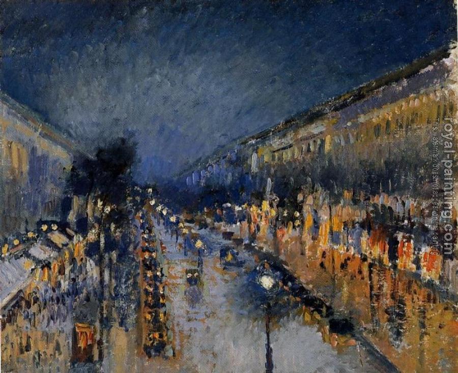 Camille Pissarro : Boulevard Montmartre, Night Effect